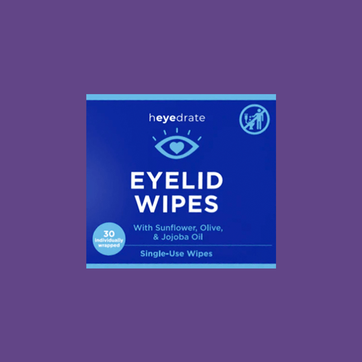 Heyedrate Eyelid Wipes - Eyelash and Facial Scrub (30 Wipes/Box) - DryEye Rescue Store