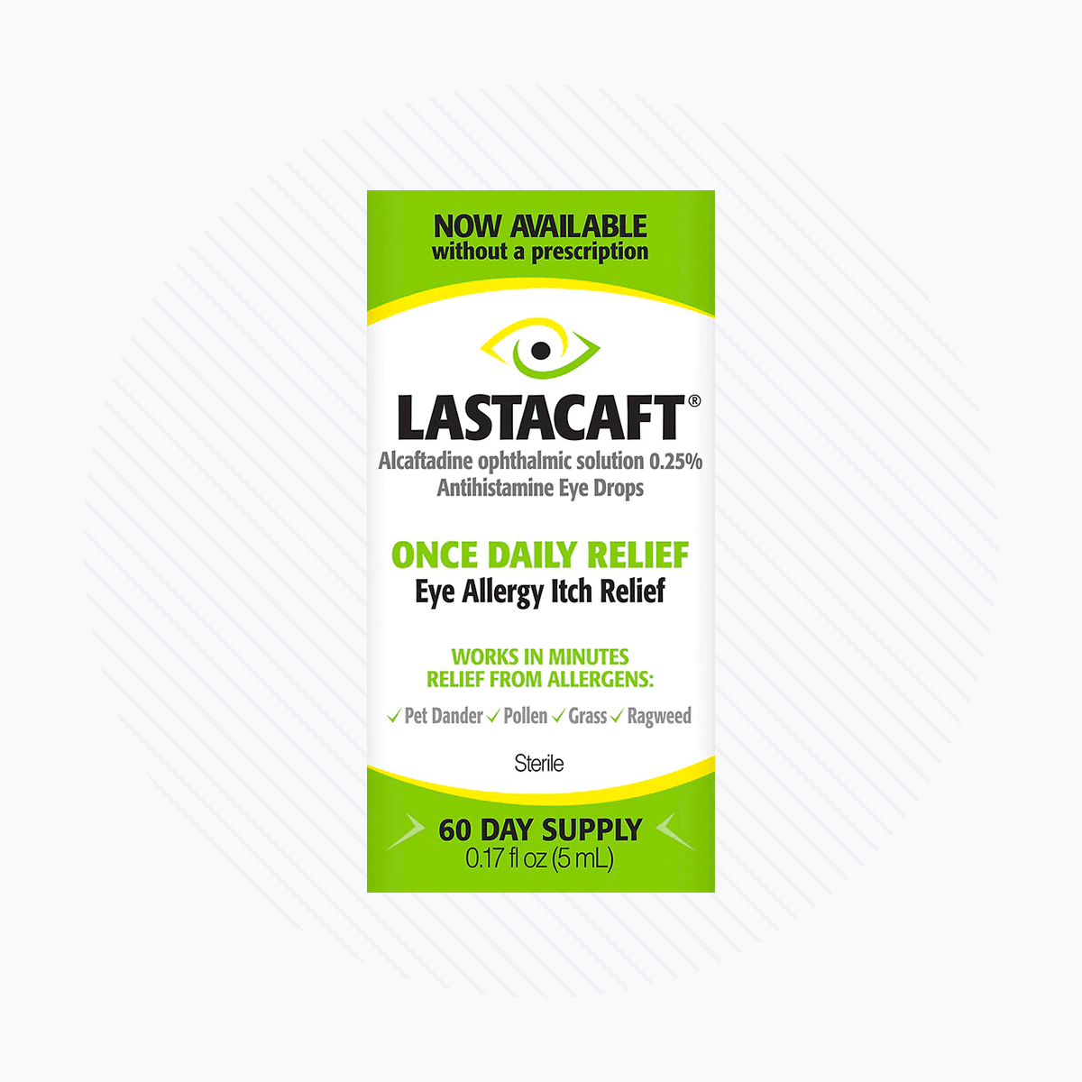 Lastacaft Once Daily Eye Allergy Itch Relief Drops (5mL 60 Day Bottle) - DryEye Rescue Store