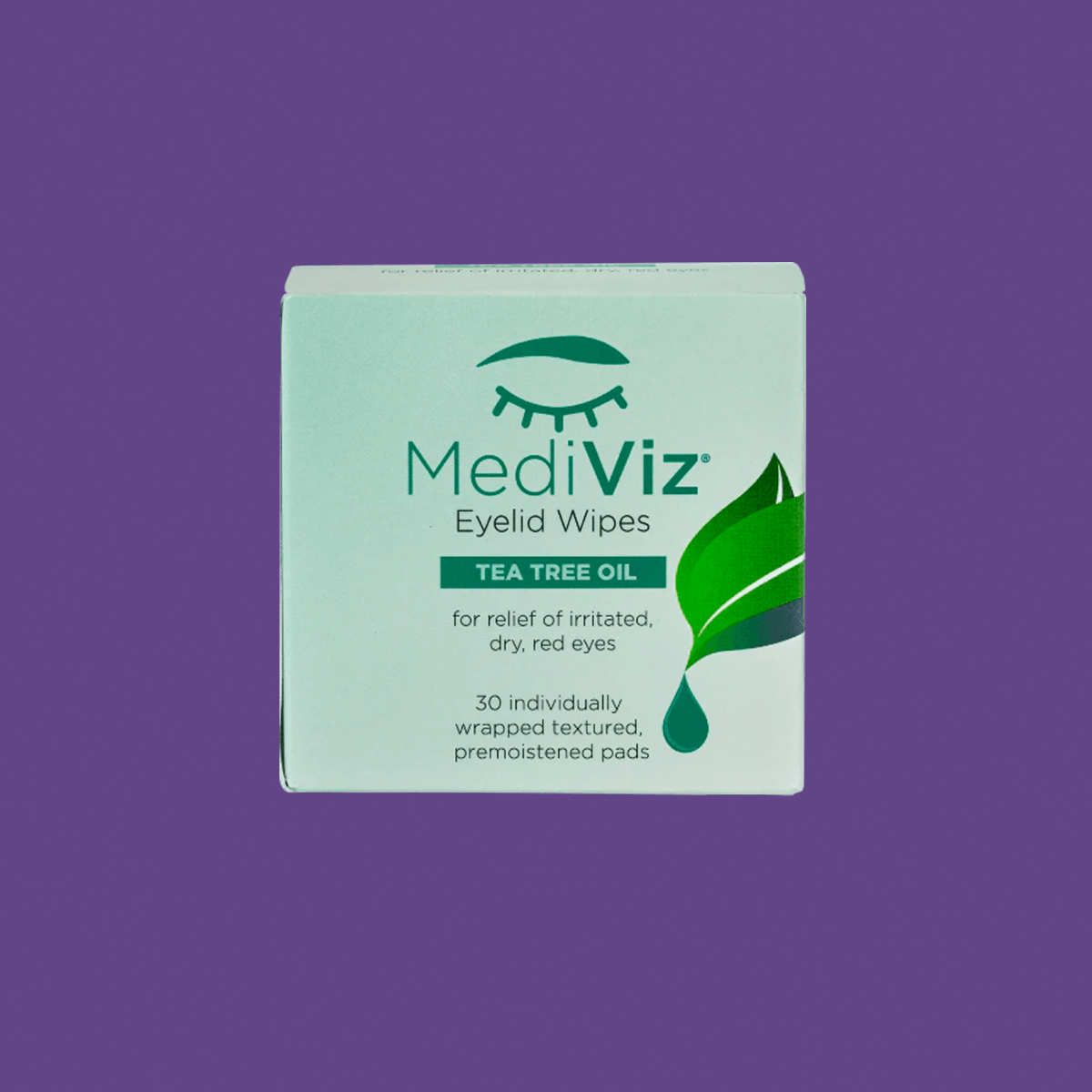 Mediviz Tea Tree Eyelid Cleansing Wipes - Dryeye Rescue