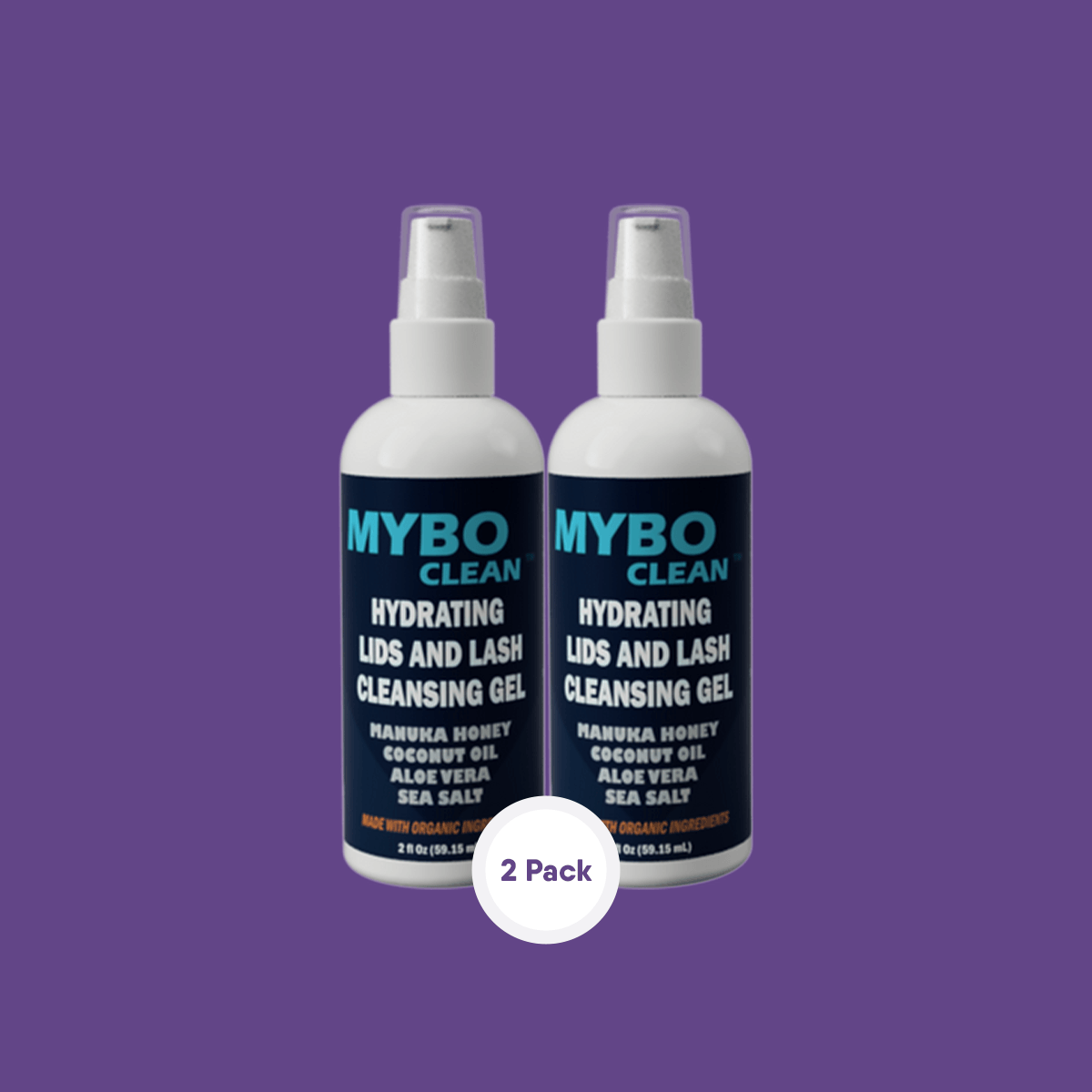 MyboClean Hydrating Lids and Lash Cleansing Gel (2 pc) - 1 Year Supply - DryEye Rescue Store