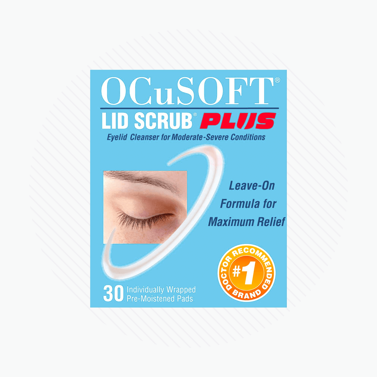 Ocusoft Lid Scrub Plus 30 Pre-Moistened Pads - DryEye Rescue Store