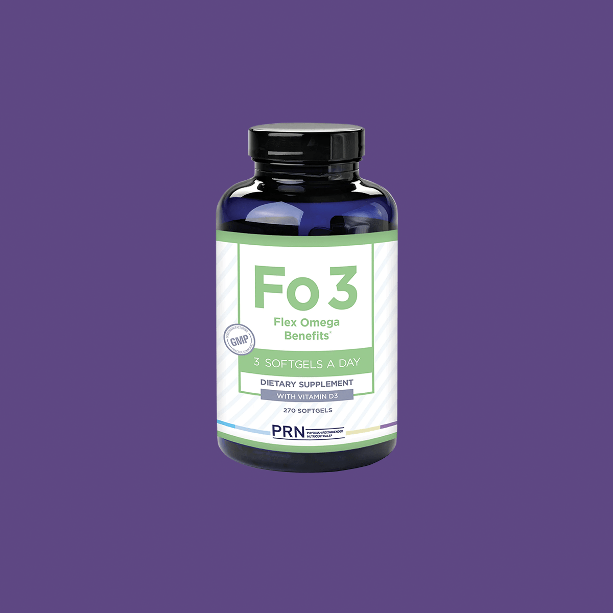 PRN Flex Omega Benefits FO3 with Vitamin D3 for Joint Health (270ct) 3-Month Supply - Dryeye Rescue