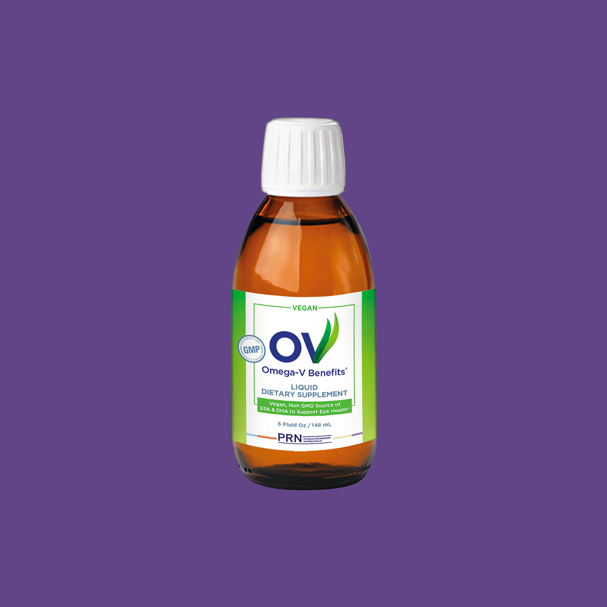 PRN Dry Eye Omega-V Benefits Liquid (5 oz) Vegan Formula - DryEye Rescue Store