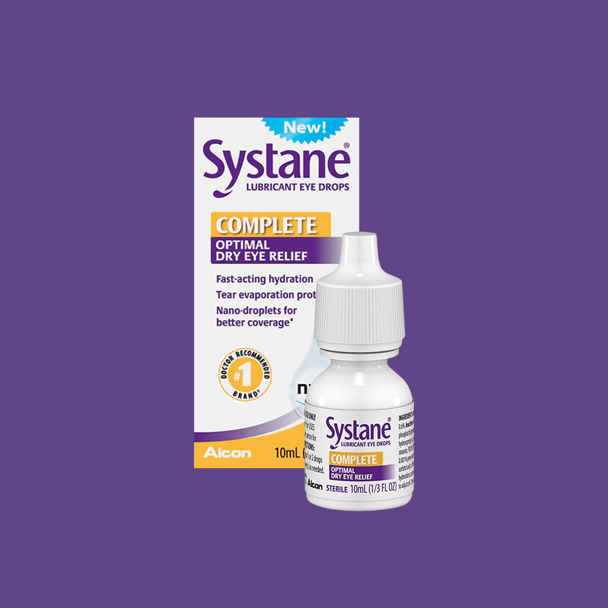 Systane Complete, Lubricant Eye Drops for Dry Eye Symptoms, 10ml Bottle - DryEye Rescue Store