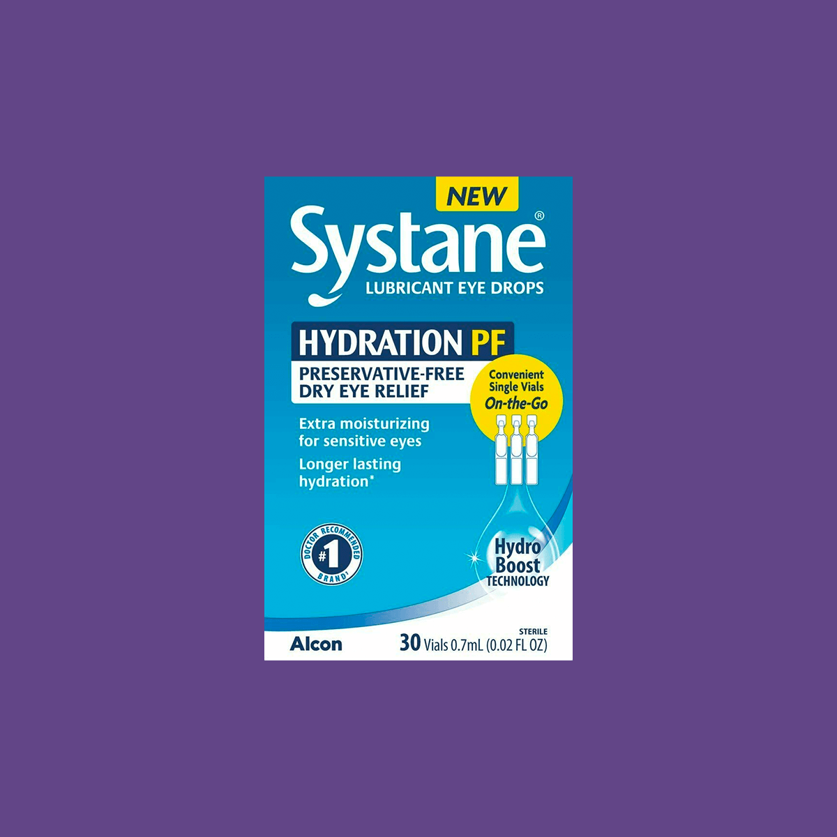 Alcon Systane Hydration Preservative-Free Lubricant Eye Drops 30ct Vials, 30 Count - DryEye Rescue Store