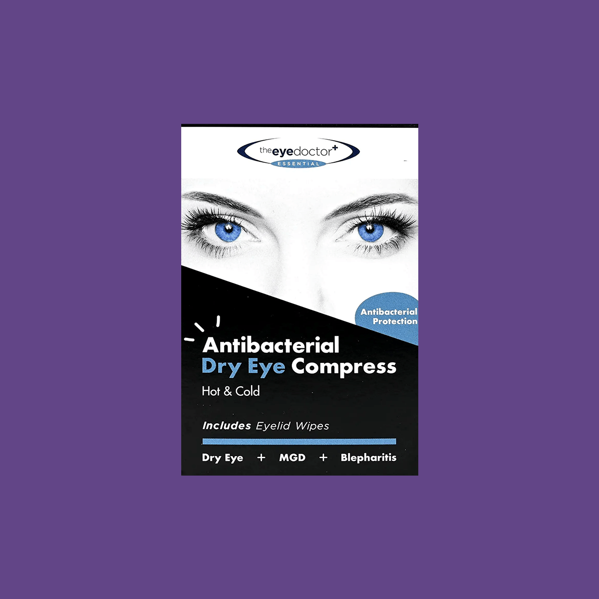 The Eye Doctor Essential – Antibacterial Hot Eye Compress for Dry Eye, Blepharitis and MGD - Microwavable – Hot and Cold Eye Compress - DryEye Rescue Store