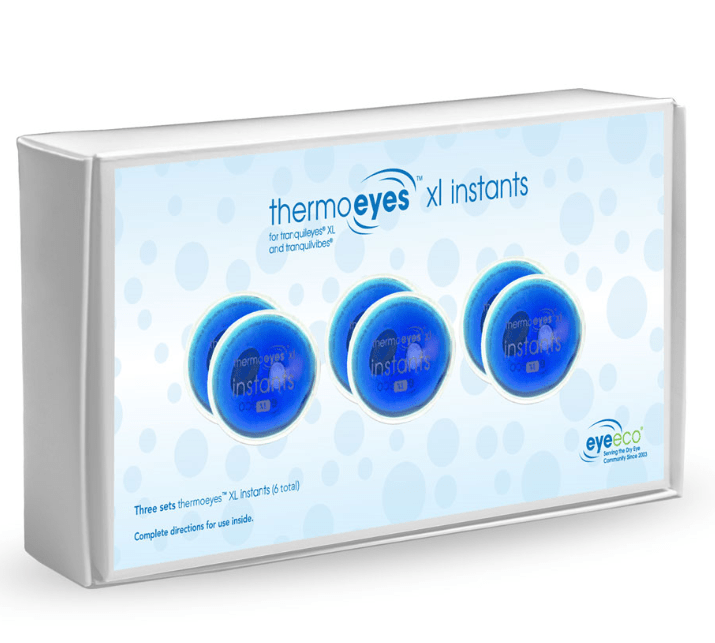 Tranquileyes thermoeyes XL Instant-replacement kit (Contains 3 Gel Packs and 3 Pockets) - Dryeye Rescue