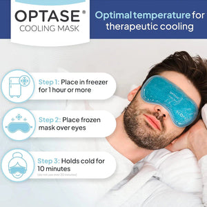 Optase Cooling Mask for Allergies and Puffy Eyes (Re-Usable) - Dryeye Rescue