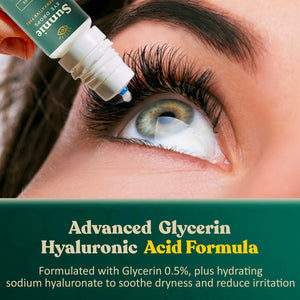 Sunnie Preservative-Free Eye Drops for Dry Eyes, (11ml), Multi-Dose Lubricating Drops with Glycerin 0.5% – for Daily Comfort