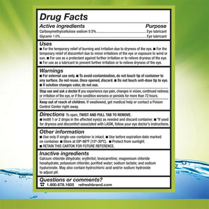 Refresh Relieva Preservative - Free Lubricant Eye Drops (10mL Multi - Dose Bottle) - Dryeye Rescue