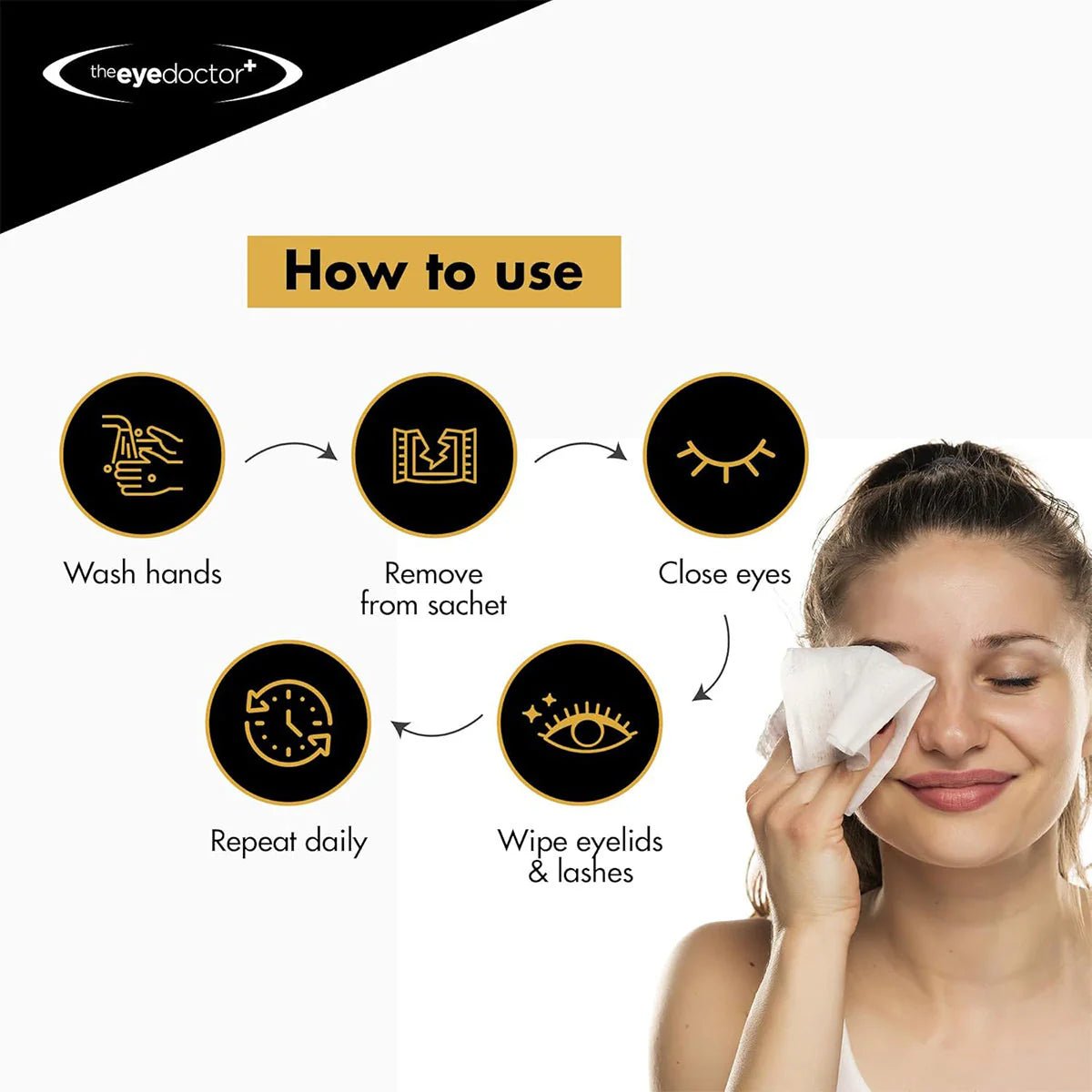 Biodegradable Eyelid Wipes for Eyelid Cleaning 20ct - Dryeye Rescue