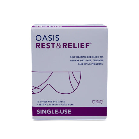 Oasis Self-Heating Rest & Relief Mask (10ct masks) - Dryeye Rescue