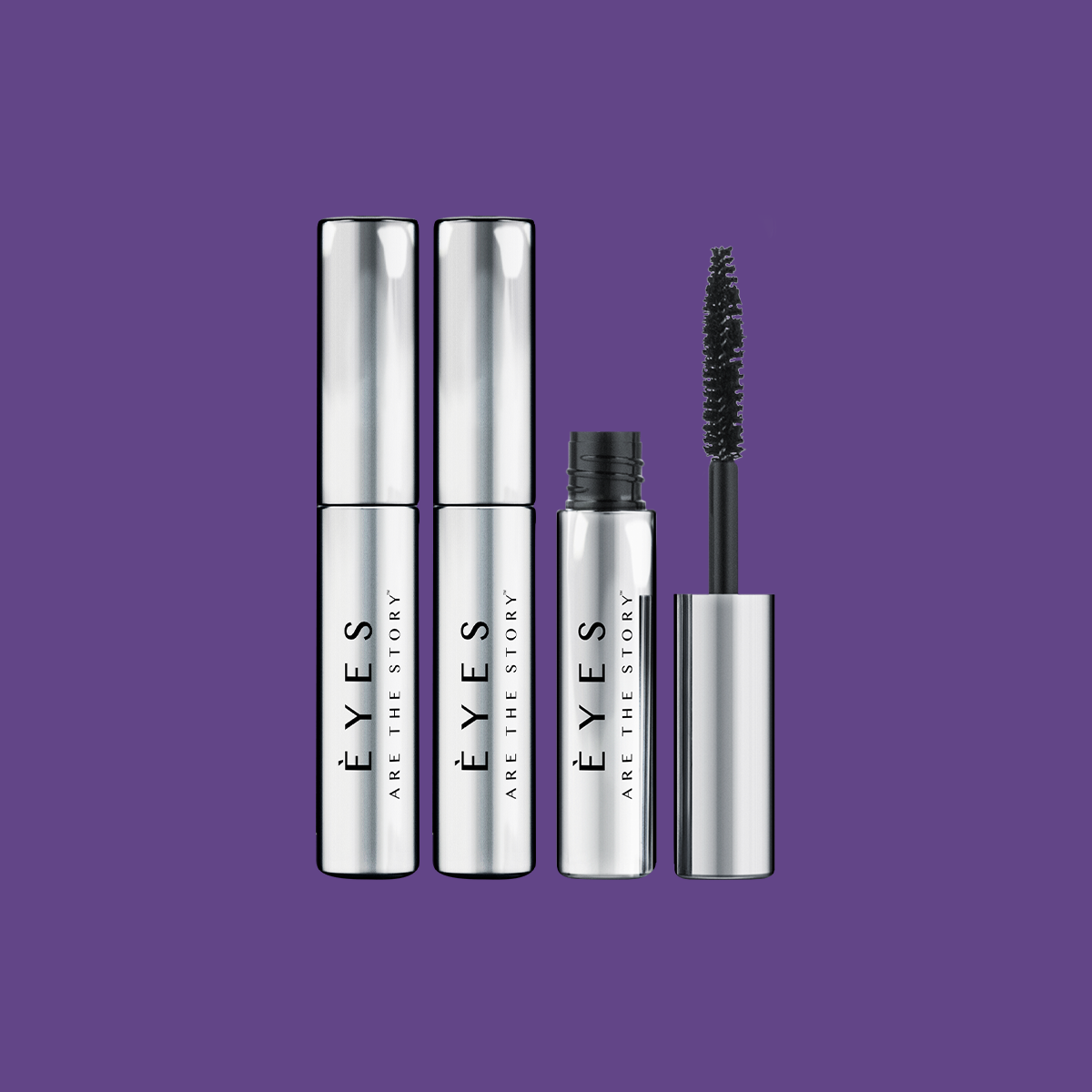 Eyes are the Story, Eye Proof Mascara Trio Set (3 Non-Flaking Mini Mascaras for Sensitive Eyes)