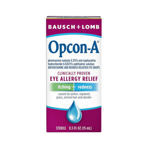 Bausch & Lomb Opcon-A Eye Drops for Allergy Relief (15mL) - Dryeye Rescue