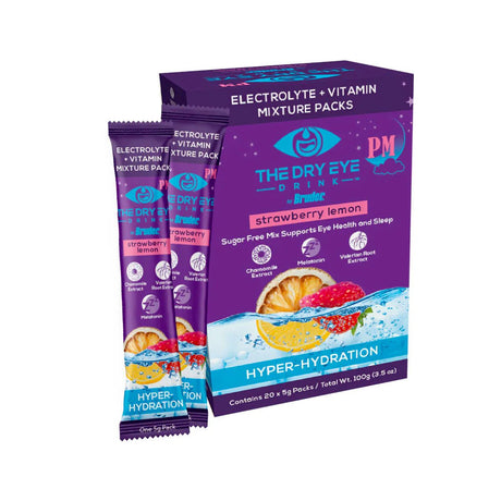 Dry Eye Drink™ PM – Nighttime Hydration + Sleep Support for Dry Eyes (20 Packets) - Dryeye Rescue