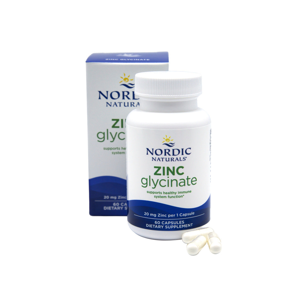 Nordic Naturals Zinc Glycinate - Immune & Antioxidant Support (60ct)