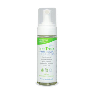 TranquilEyes Age-Defying 1% Tea Tree Eyelid & Facial Cleanser – Reduces Dark Circles & Puffiness, Hydrating & Soothing Formula - Dryeye Rescue
