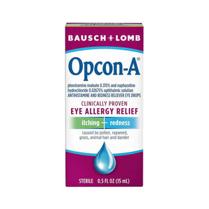 Bausch & Lomb Opcon-A Eye Drops for Allergy Relief (15mL) - Dryeye Rescue