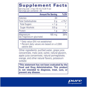 Pure Encapsulations Magnesium Glycinate liquid 480 ml - Dryeye Rescue