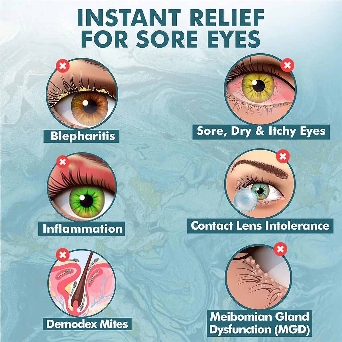 Noveha Hypochlorous Acid Eyelid and Lash Cleanser (30mL) - Dryeye Rescue
