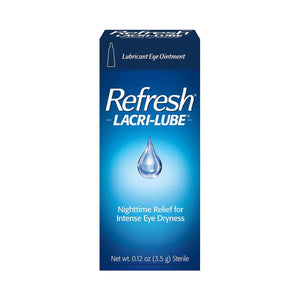 Refresh Lacri - Lube Lubricant Eye Ointment for Nighttime dryness (3.5g Tube) - Dryeye Rescue