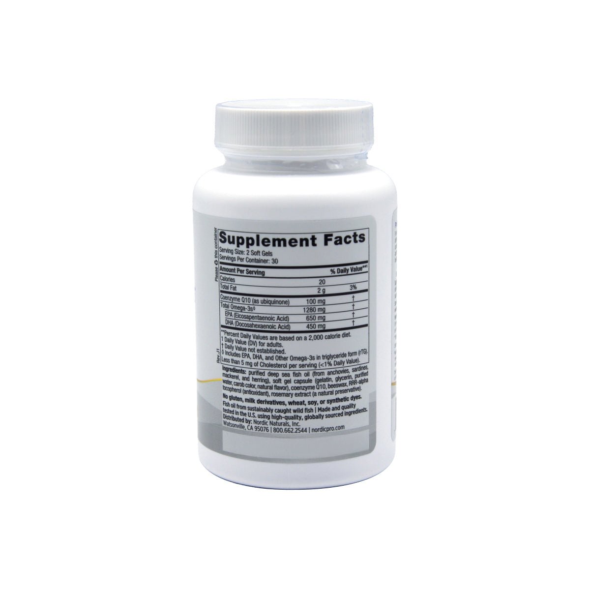 Nordic Naturals ProOmega-CoQ10 - Fish Oil with CoQ10 (60ct) - Dryeye Rescue