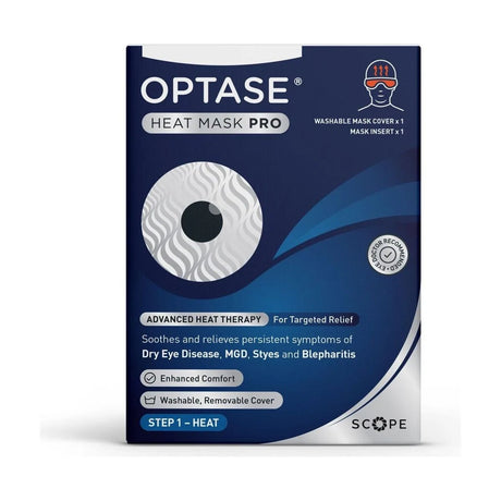 Optase Heat Mask Pro, Microwavable Reusable Eye Mask - Dryeye Rescue
