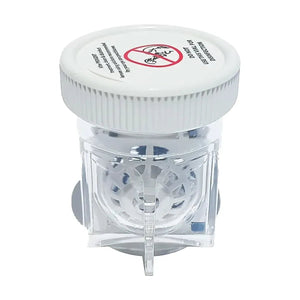 Menicon Progent Biweekly Contact Lens Cleaner - Removes Protein Deposits (7 Treatments) with Large Diameter Case Bundle - Dryeye Rescue
