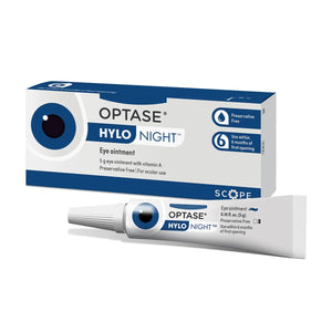 Optase Hylo Night Ointment Preservative-Free 300 uses (5g Tube) - Dryeye Rescue