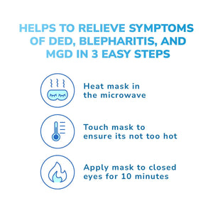 Optase - Moist Heat Dry Eye Mask, Microwavable - Dryeye Rescue