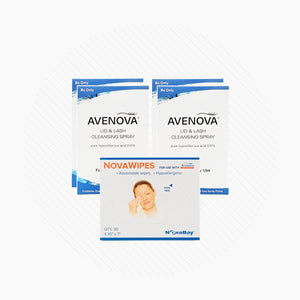 Avenova Hypochlorous Spray Solution (20ml or 40ml Bottles) 2-Pack with Novawipes (Professional Strength) - Dryeye Rescue