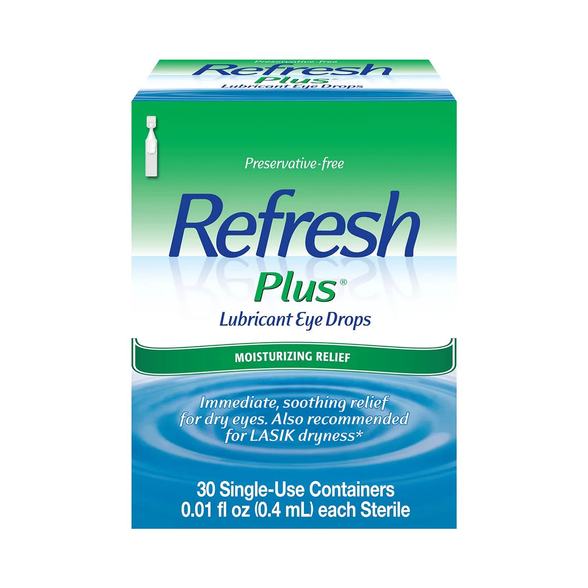 Refresh Plus Lubricant Preservative Free Eye Drops (30 vials) - Dryeye Rescue