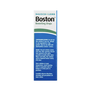 Boston Rewetting Eye Drops for Gas Permeable Contact Lenses, 0.33 Fl Oz - Dryeye Rescue
