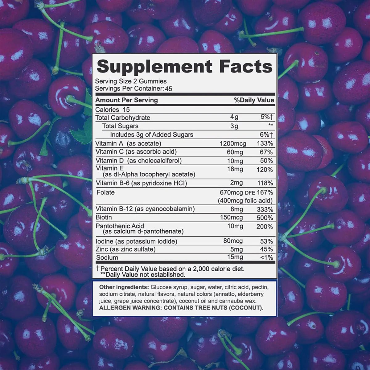 Focus Multivitamin Gummies to Support Overall Health Daily Vitamin (90 Ct, 45 Day Supply) - Dryeye Rescue