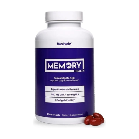 MacuHealth Memory Health Nutritional Supplement, 270 Softgels - Dryeye Rescue