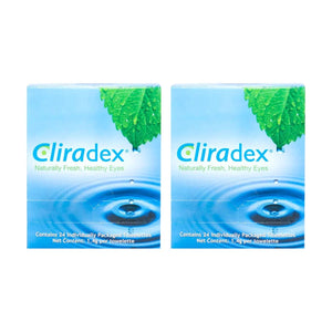 Cliradex Wipes 2-pack - Tea Tree Oil Extract Eyelid Towelette, 2 x 24 Count (2-Pack) - Dryeye Rescue