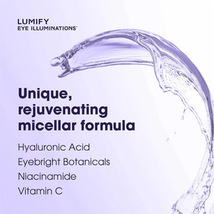LUMIFY Eye Illuminations Cleansing Water & Eye Makeup Remover, (160mL Bottle) - Dryeye Rescue