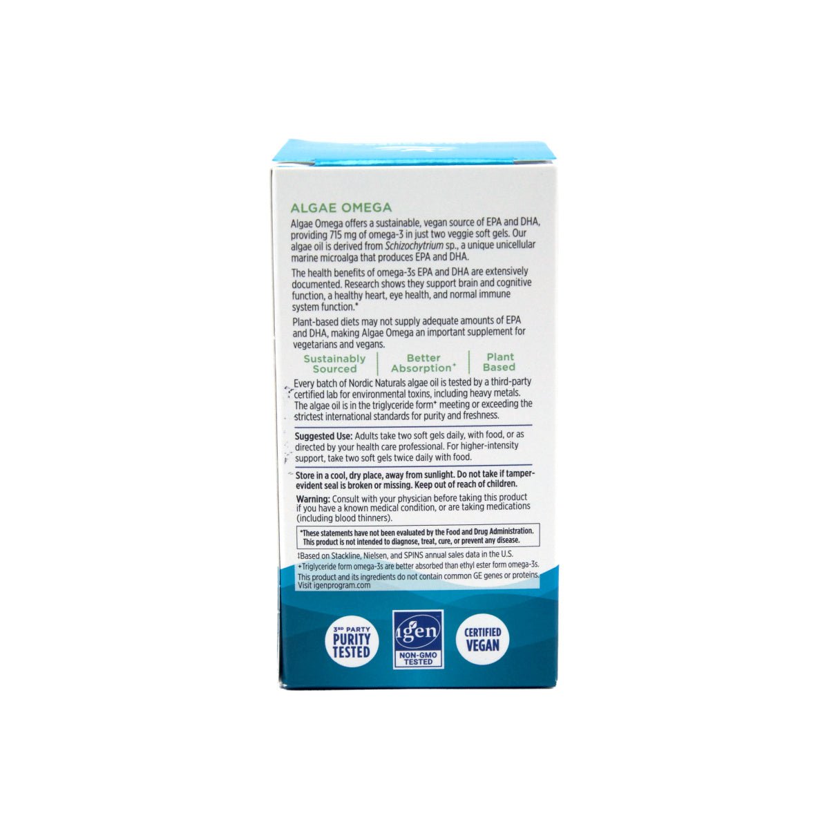 Nordic Naturals Algae Omega - Vegan Omega-3 (60ct) - Dryeye Rescue