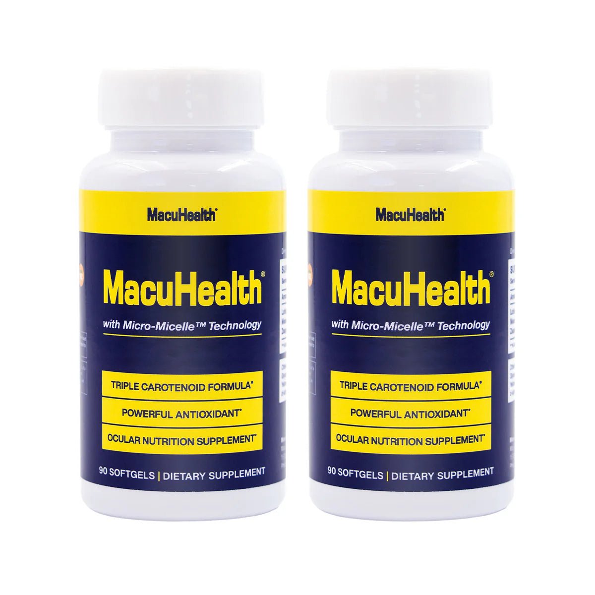 MacuHealth 2-pack Triple Carotenoid Formula (180 Softgels, 6 Month Supply) 2-pack - Dryeye Rescue