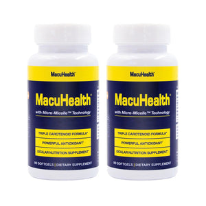 MacuHealth 2-pack Triple Carotenoid Formula (180 Softgels, 6 Month Supply) 2-pack - Dryeye Rescue