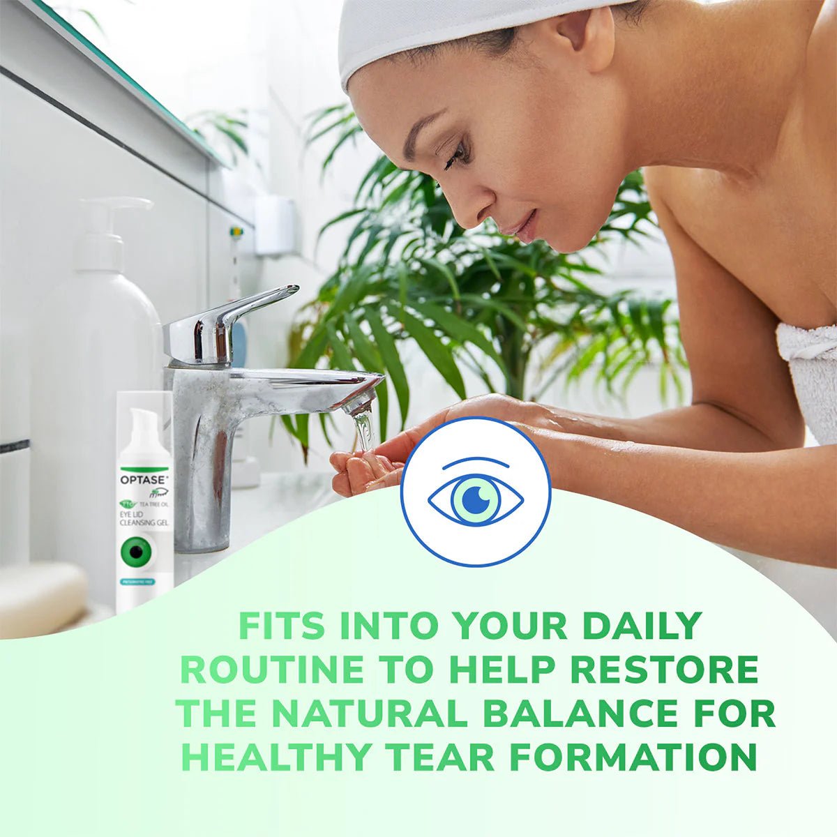 Optase Tea Tree Oil Eye Lid Cleansing Gel (50mL) - Dryeye Rescue