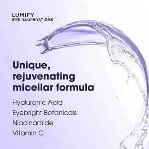 LUMIFY Eye Illuminations Cleansing Water & Eye Makeup Remover, (160mL Bottle) - Dryeye Rescue