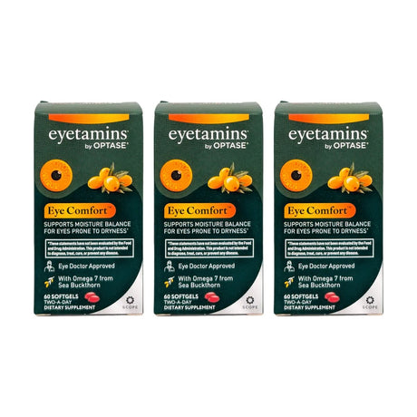 Eyetamins Dry Eye Comfort (60ct x 3 Bundle) - Dryeye Rescue