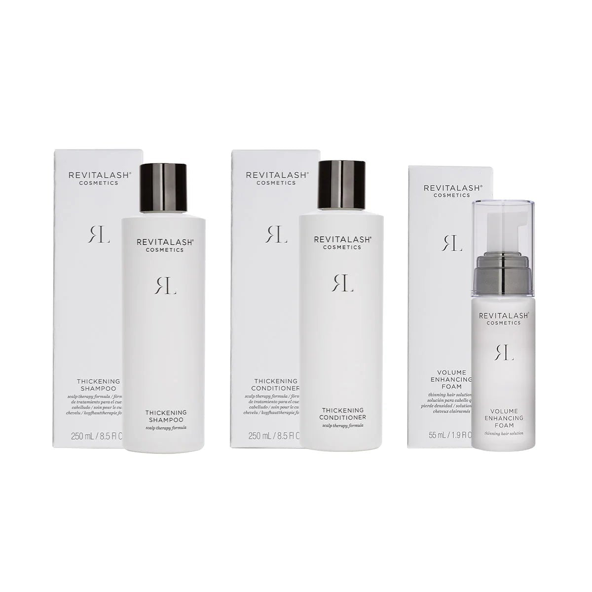 RevitaLash Volumizing Hair Collection Bundle (Shampoo, Conditioner, and Foam) - Dryeye Rescue