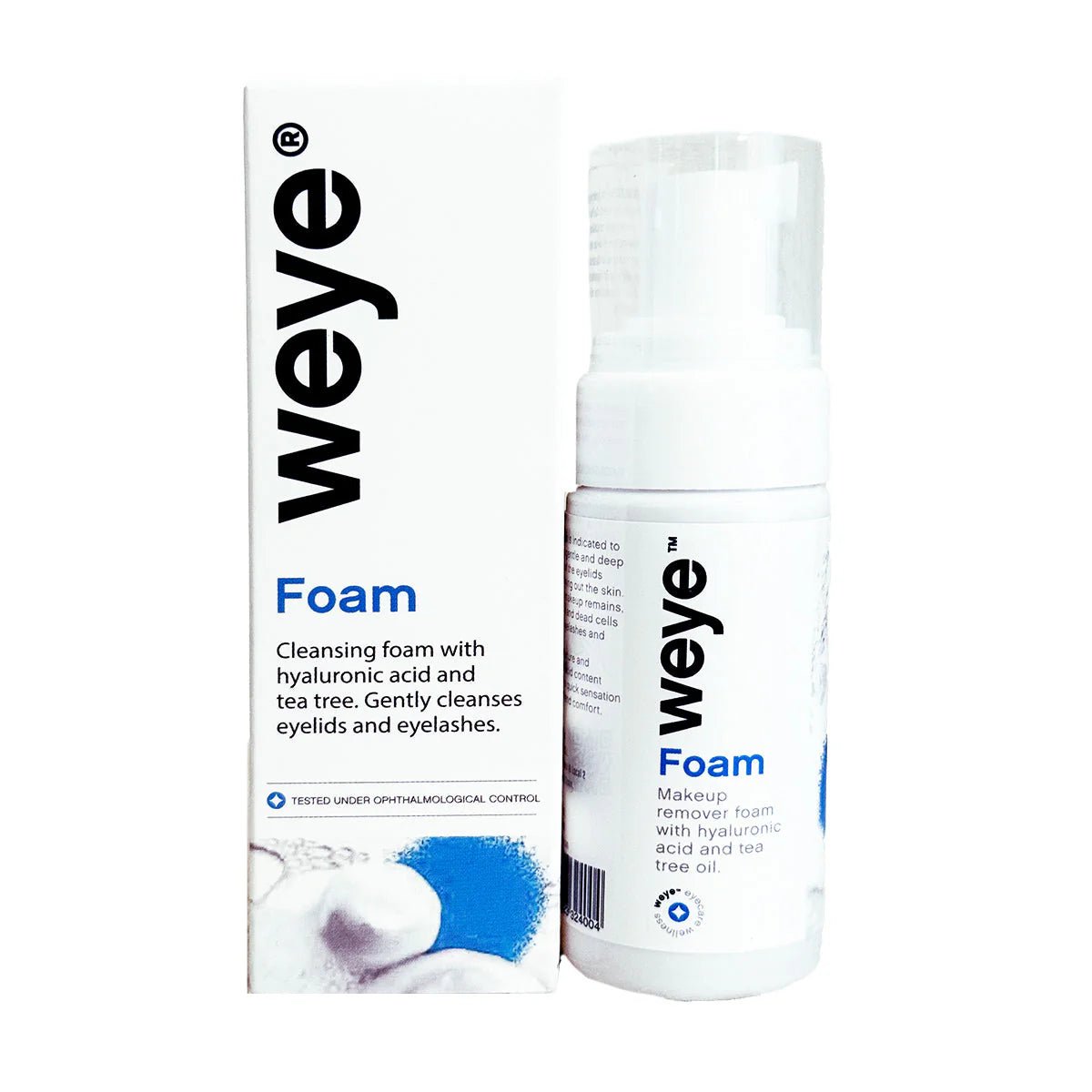 Weye Foam – Gentle Eyelid & Lash Cleanser for Dry Eyes, Blepharitis & Rosacea | Hydrating & Soothing Formula with Hyaluronic Acid, Tea Tree, Chamomile & Calendula (60mL) - Dryeye Rescue