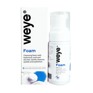 Weye Foam – Gentle Eyelid & Lash Cleanser for Dry Eyes, Blepharitis & Rosacea | Hydrating & Soothing Formula with Hyaluronic Acid, Tea Tree, Chamomile & Calendula (60mL) - Dryeye Rescue