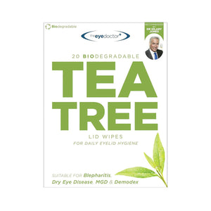 The Eye Doctor Tea Tree Oil Lid Wipes for Daily Hygiene and Dry Eyes (20ct) - Dryeye Rescue