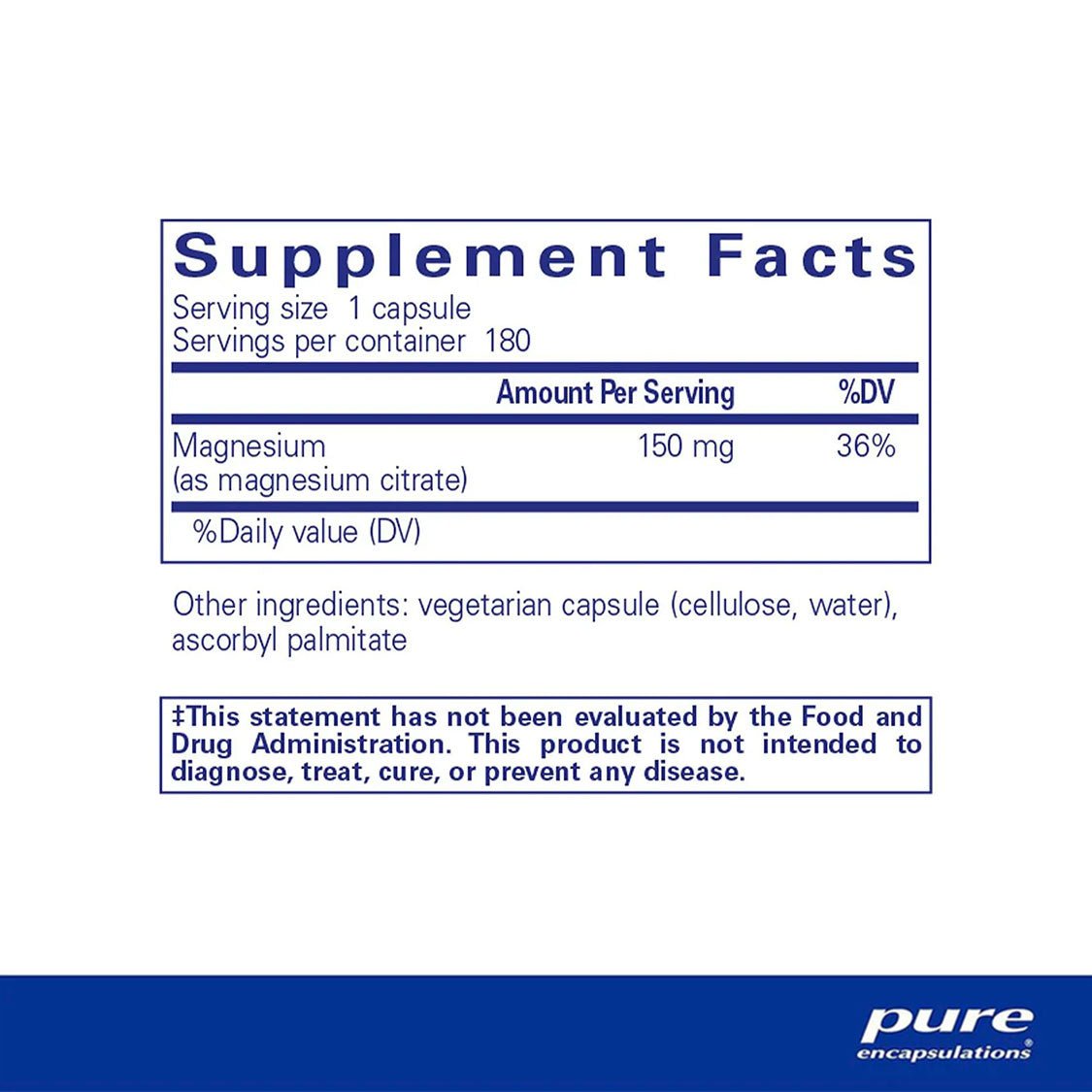 Pure Encapsulations Magnesium (Citrate) - Dryeye Rescue