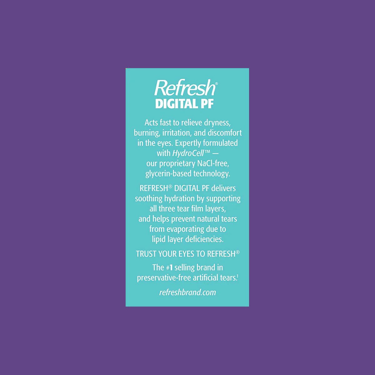 Refresh Digital Preservative Free 30 Vials x 0.4 mL - Dryeye Rescue