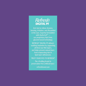 Refresh Digital Preservative Free 30 Vials x 0.4 mL - Dryeye Rescue